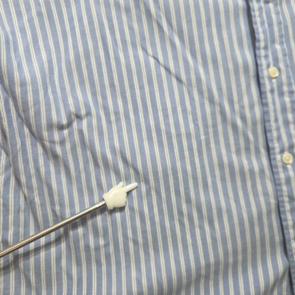 Vtg Polo Ralph Lauren‎ Shirt Mens XL 16-35 Blue Striped Yarmouth Button Down